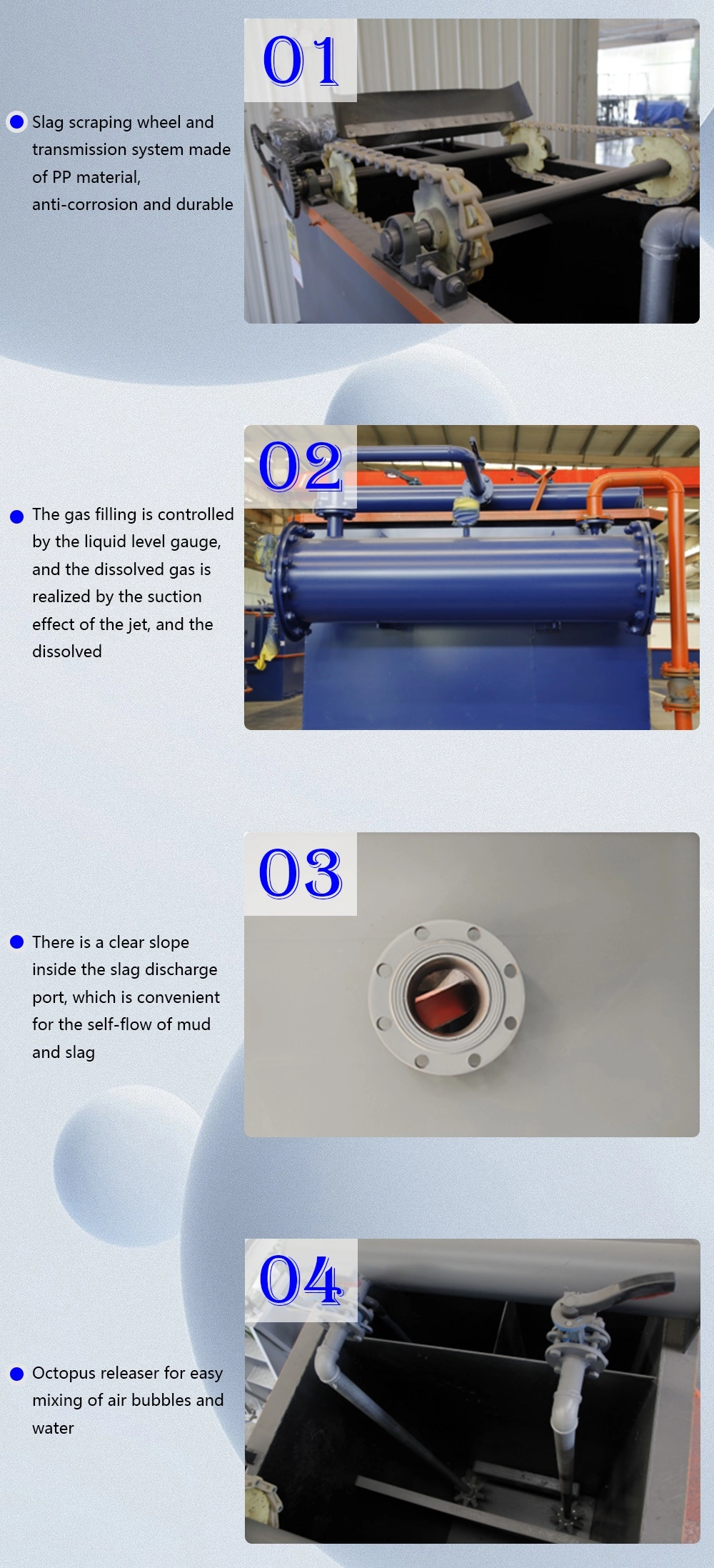 Chemical Dosing Dissolved Air Flotation Machine for Sewage Water Treatment